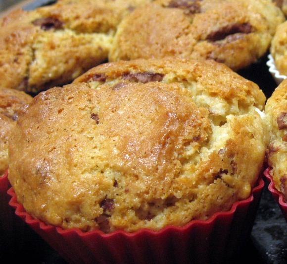 Bananmuffin closeup