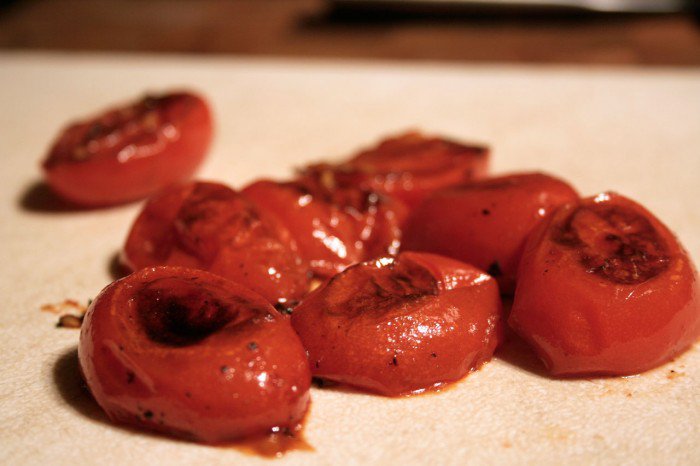 Stegte tomater