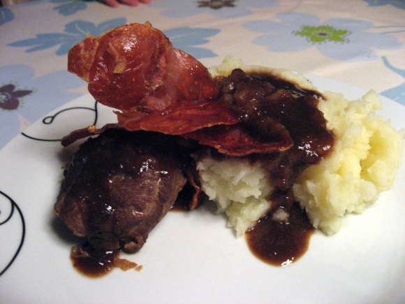 PorterBraiserede svinekæber med mos