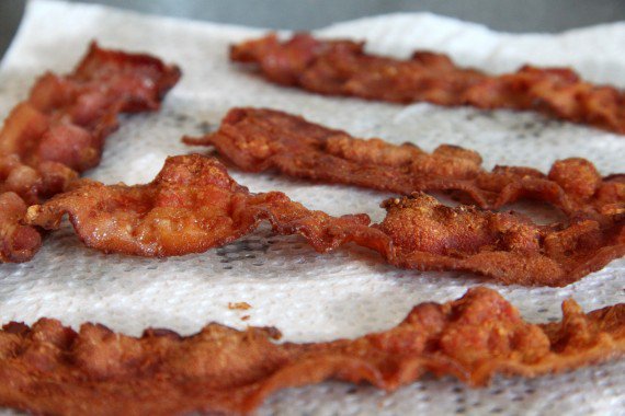 Stegt bacon