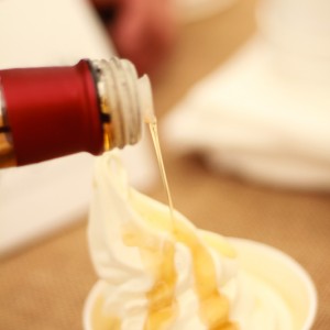 Heilela vanilje softicen med vanilje sirup